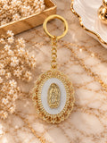 LLavero con Resina VIrgen Guadalupe